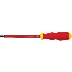 Screwdriver Flat Insulated 175 mm  x  8 mm Tip Width VDE Electrician, Working 1000V, Tested 10,000V, STANLEY (65-970)