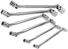 Set, Wrench, Hinged Combination 6 Pcs 12 Point Metric 8 x 19mm Chrome Finish, FACOM (66A.JE6)