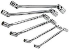 Set, Wrench, Hinged Combination 6 Pcs 12 Point Metric 8 x 19mm Chrome Finish, FACOM (66A.JE6T)