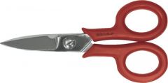 Scissor Electrician, Nickel-Plated Steel With Insulated Handle, OAL Length 145mm, EGA MASTER (69534)