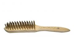 Brush Wire Scratch Brass Non-Sparking, Aluminium Bronze, 4 rows, EGA MASTER (70480)