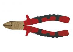 Plier Diagonal Cutting, Non-Sparking, Aluminium Bronze, OAL Length 160 mm, EGA MASTER (70537)