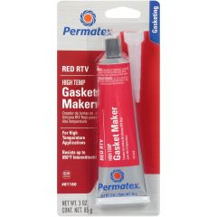 Gasket Maker Silicon sealant Hi-Temp Red 85gm/3oz, Temp : 600F, MIL-A-46106B. PERMATEX (81160)