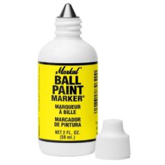 Markers Paint Permanent, Steel Ball Tip, Lead-Free, Non-Toxic, 59ML bottle type, Yellow Color, MARKAL (84621)