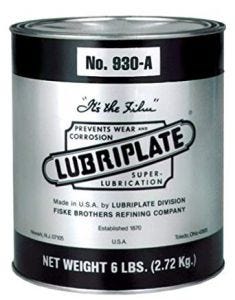 Lubriplate, Multi-Purpose Lithium-based Grease, Heavy-body grease, non-melt, off-white, 930-A, NLGI Grade 3, Temp. 375F, 16 oz. Tub, LUBRIPLATE (L0095-004)