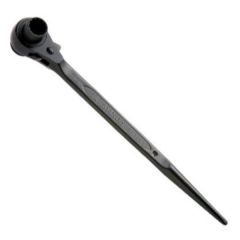 Wrench, Socket Non Reversible Ratcheting Construction 12 Point 22 x 24mm AF, Podger Handle, Black-Oxide Finish, STANLEY (94-179-1-22)