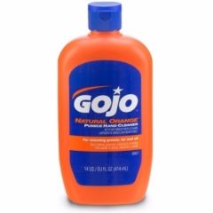 Hand Cleaner, Natural Orange Pumice, 14 FL OZ Bottle  , GOJO (957)