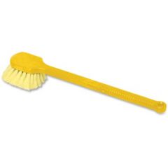 Brush, Utility Long Handle Synthetic 20", Yellow, RUBBERMAID (01-9B32-00-YEL)