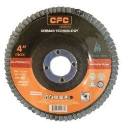 Disc, Flap, 100 x G60, T27, Zirconia Alumina, CFC ABRASIVES (AFD100G60ZAT27)