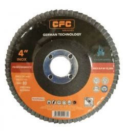 Disc, Flap, 100 x G80, T27, Zirconia Alumina, CFC ABRASIVES (AFD100G80ZAT27)