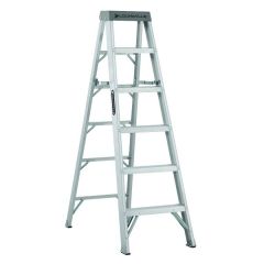 Ladder AS1000 Series, 6 steps Ladder, Open Width: 22.13/16'', Open Depth: 41'', Load Capacity: 300lbs, Aluminium, LOUISVILLE (AS1006)