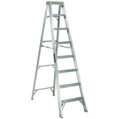 Ladder AS1000 Series, 8 steps Ladder, Open Width: 25.13/16'', Open Depth: 52.13/16'', Load Capacity: 300lbs, Aluminium, LOUISVILLE (AS1008)