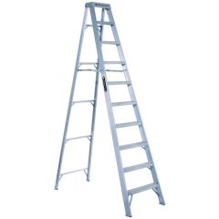 Ladder AS1000 Series, 10 steps Ladder, Open Width: 28.13/16'', Open Depth: 64.5/8'', Load Capacity: 300lbs, Aluminium, LOUISVILLE (AS1010)