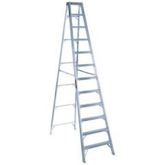 Ladder AS1000 Series, 12 steps Ladder, Open Width: 31.13/16'', Open Depth: 76.7/16'', Load Capacity: 300lbs, Aluminium, LOUISVILLE (AS1012)