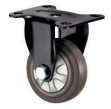 Form Elastic Rubber Trolley Wheel, Model: 03 Series, Size: 125mm x 32mm, Loading: 125kg, SUPO (B03L-04-125-521)