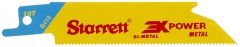 Blade Bi-Metal HSS Reciprocating  Straight Blade Format, 4'' x 18T, (5 pcs/pkg, Cut metal. STARRETT (B418-5)