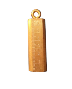 Bob 1, 70 mm, brass, No. 1 = cylindrical length 70 mm, Diam. 25 mm, weight 240g with graduation, IMUNDEX (BB70)