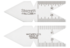 Gauge Center With Inch Graduations, Meets Whitworth or English Standard and 55 degree Standard. Whitworth or English Standard, 55 Deg. STARRETT (C396), STARRETT (C396)