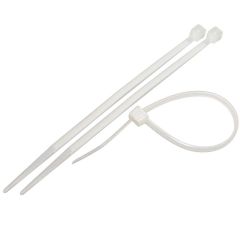 Cable Tie Nylon, White 320mm(12'') x 7.6 mm, 100 pcs/pack, CFC (109686)