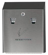 Wall Mounted Cigarette Bin, Steel, 257 x 300 x 95, Capacity 300 Butts, CIGLOW (CIG-WMB)