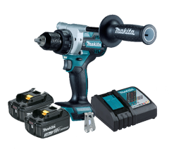 DC Drill Driver 18V BL 13mm, c/w 1x Rapid Charger and 2 x 3.0Ah Batteries, MAKITA (DDF486RFE)