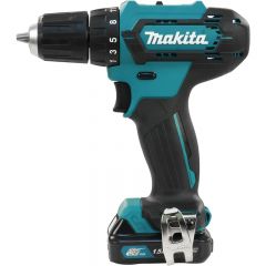 DC Drill Driver 12V, 10mm, 1700RPM, 2x 1.5Ah Battery, 1x Charger, MAKITA (DF333DWYE)