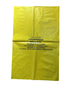 Bag, Disposal PE, Yellow, 36" x 22"W(56cmx92cm) *Hazardous Material-Handle with Care* (Per Bag of 50), CFC (221768)