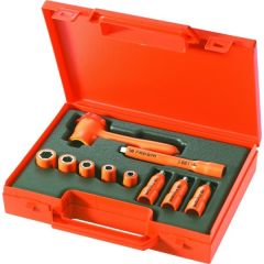 Set, VDE 1/4'' Drive Sockets & Accessories, 1000V Insulated, FACOM (R.400AVSE)