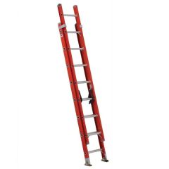 Ladder FE3200 Series, Multi Section Extension Ladder, Total Length: 16', Length Each Section: 8', Max Extended Length: 13', Load Capacity: 300lbs, fiberglass, LOUISVILLE (FE3216)