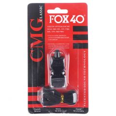 Fox 40 Whistle with Lanyard 3 Chamber Pealess Whistle, Sound Power of 115dB, (168340)