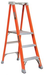 Ladder platform Pinnacle Pro 3 steps, fiberglass, 2' 10" platform ht, 21" tall handrail, 1A 300lbs, LOUISVILLE (FXP1703)