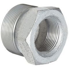 Spud Female Ground Joint Wing Nut Thread, Size 1'' NPT, Use with Boss Ground Joint fittings, Plated Steel, DIXON (GB13)