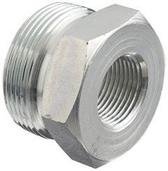 Spud Female Ground Joint Wing Nut Thread Size 3/4'' NPT, Use with Boss Ground Joint fittings, Plated Steel, DIXON (GB8)