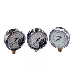 Gauge, Hydraulic Force And Pressure Gauge, Face Dia. 4'', 1/2'' NPTF, 0-700 Bar/0-275 kN, ENERPAC (GF230B)