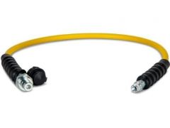 Hose Hydraulic, 3 Feet, Thermo Plastic, CH604 Male Coupler, 3/8"NPTM Thread, ENERPAC (HC7203)