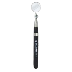 Inspection Mirror Round Telescoping, 1.1/4" Dia, With Pocket Clip, Telescopes from 8-1/2" to 35-1/4", Non-Slip Grip Handle. ULLMAN (HTE-2)