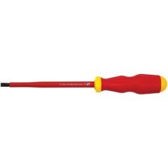 Screwdriver Flat Insulated 100 mm  x  3 mm Tip Width VDE Electrician, Working 1000V, Tested 10,000V, STANLEY (65-966)