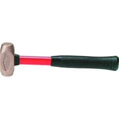 Hammer brass 1.5 lbs, face dia. 1.1/2'', length 13.1/2'', soft brass head, fiberglass handle with anti-slip grip, PROTO (J1430G)