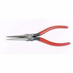 Plier Long/Needle Nose 6.1/16'', jaw width 11/16'', serrated jaw, long thin, steel chrome finish, pvc grips, PROTO (J222G)