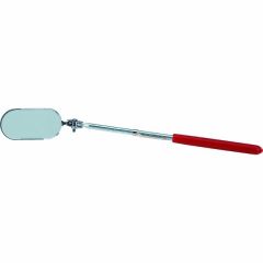 Inspection Mirror Automotive Oval 1 x 2'', OAL 8.3/4'', Steel Chrome Finish, PROTO (J2371)