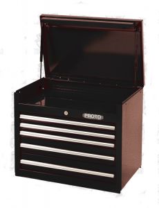 Storage chest top 27'', LxHxD, 26.1/4'' x 19' x 18'', 5 Drawers, Black, PROTO (J442719-5BK)