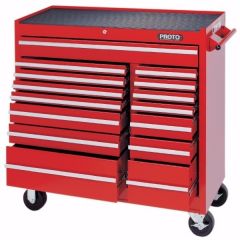 Storage Workstation LxHxD, 41'' x 42'' x 18'', 15 Drawers, Red, PROTO (J444142-15RD)