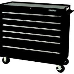 Storage Workstation LxHxD, 41'' x 42'' x 18'', 6 Drawers, Black, PROTO (J444142-6BK)