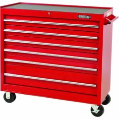 Storage Workstation LxHxD, 41'' x 42'' x 18'', 6 Drawers, Red, PROTO (J444142-6RD)