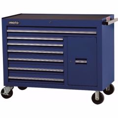 Storage Workstation LxHxD, 50.1/2'' x 41'' x 25'', 7 Drawers, 1 Shelf, Blue, PROTO (J455041-7BL-1S)