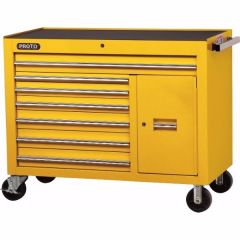 Storage Workstation LxHxD, 50.1/2'' x 41'' x 25'', 7 Drawers, 1 Shelf, Yellow, PROTO (J455041-7YL-1S)