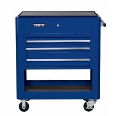 Storage Utility Cart Heavy Duty LxHxD, 39.1/2'' x 46'' x 23'', 3 Drawers, 1 Compartment, Blue, PROTO (J459000-3BL)