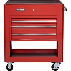 Storage Utility Cart Heavy Duty LxHxD, 39.1/2'' x 46'' x 23'', 3 Drawers, 1 Compartment, Red, PROTO (J459000-3RD)