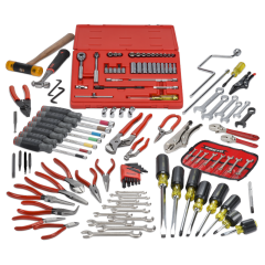 Tool Set, 1/4'' Dr. Small Set 131 Pcs, inches, With Tool Box J9993-NA, PROTO (J99101)