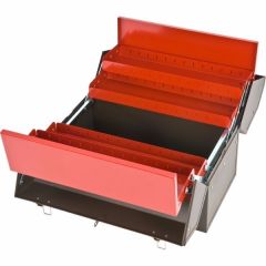 Storage Box Cantilever With Tray, LxHxD 18'' x 14'' x 10'', 4 Swing Out Trays, Black, PROTO (J9951)